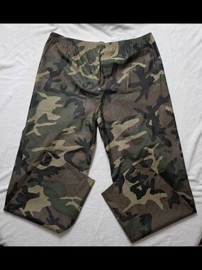 Elastic Waist Ducks Bay Waterproof Camo Hunting And Outdoor Pants L 39x31